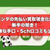 パンダの先払い買取現金化は新手の闇金！危険な手口・5ch口コミも公開