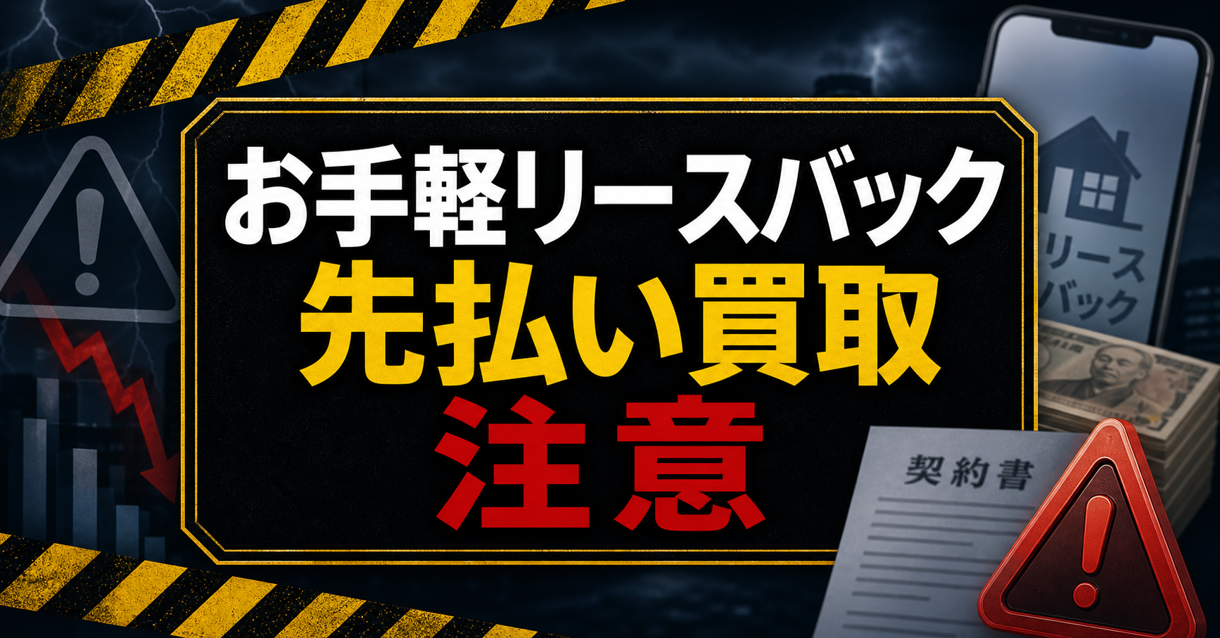 お手軽リースバック 先払い買取に注意