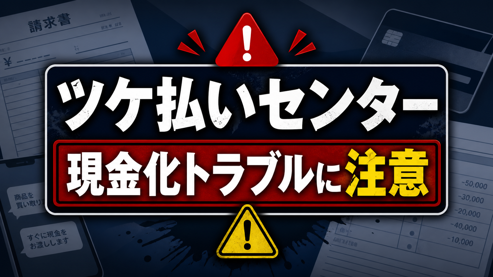 ツケ払いセンターの先払い買取に注意