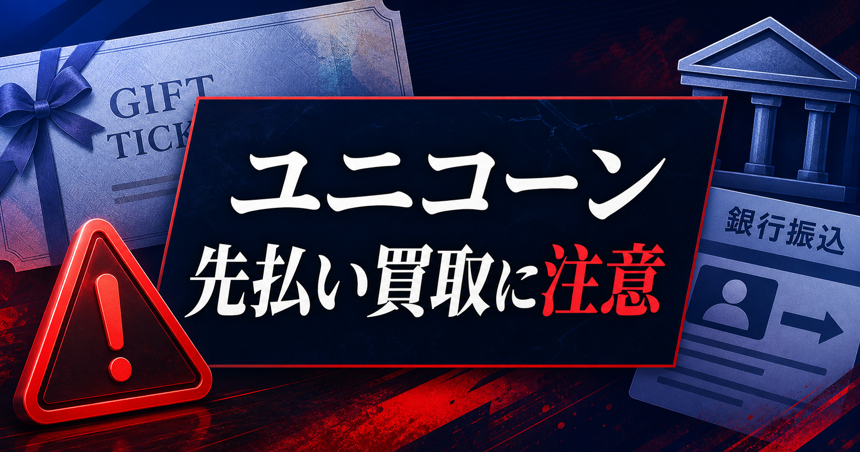 ユニコーン 先払い買取に注意
