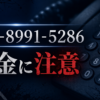 070-8991-5286 ファイン 闇金に注意