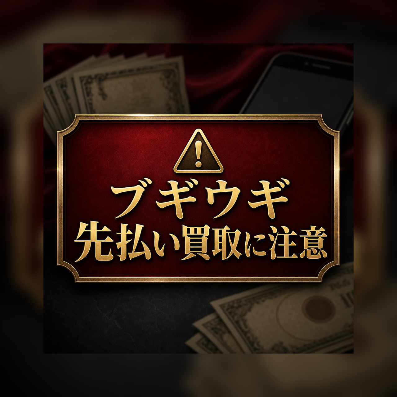 ブギウギ 先払い買取に注意