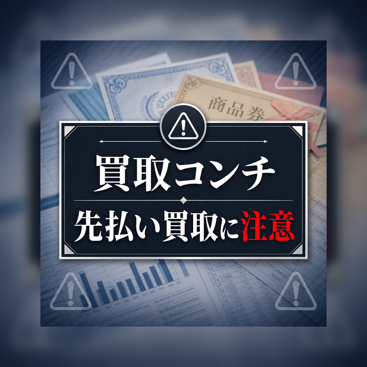 買取コンチ 先払い買取に注意