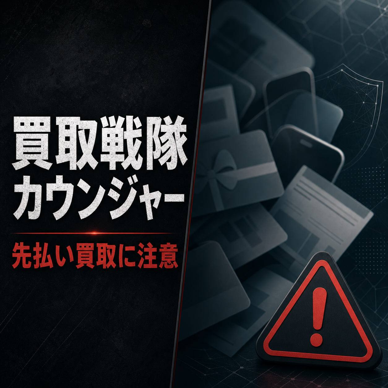 買取戦隊カウンジャー 先払い買取に注意