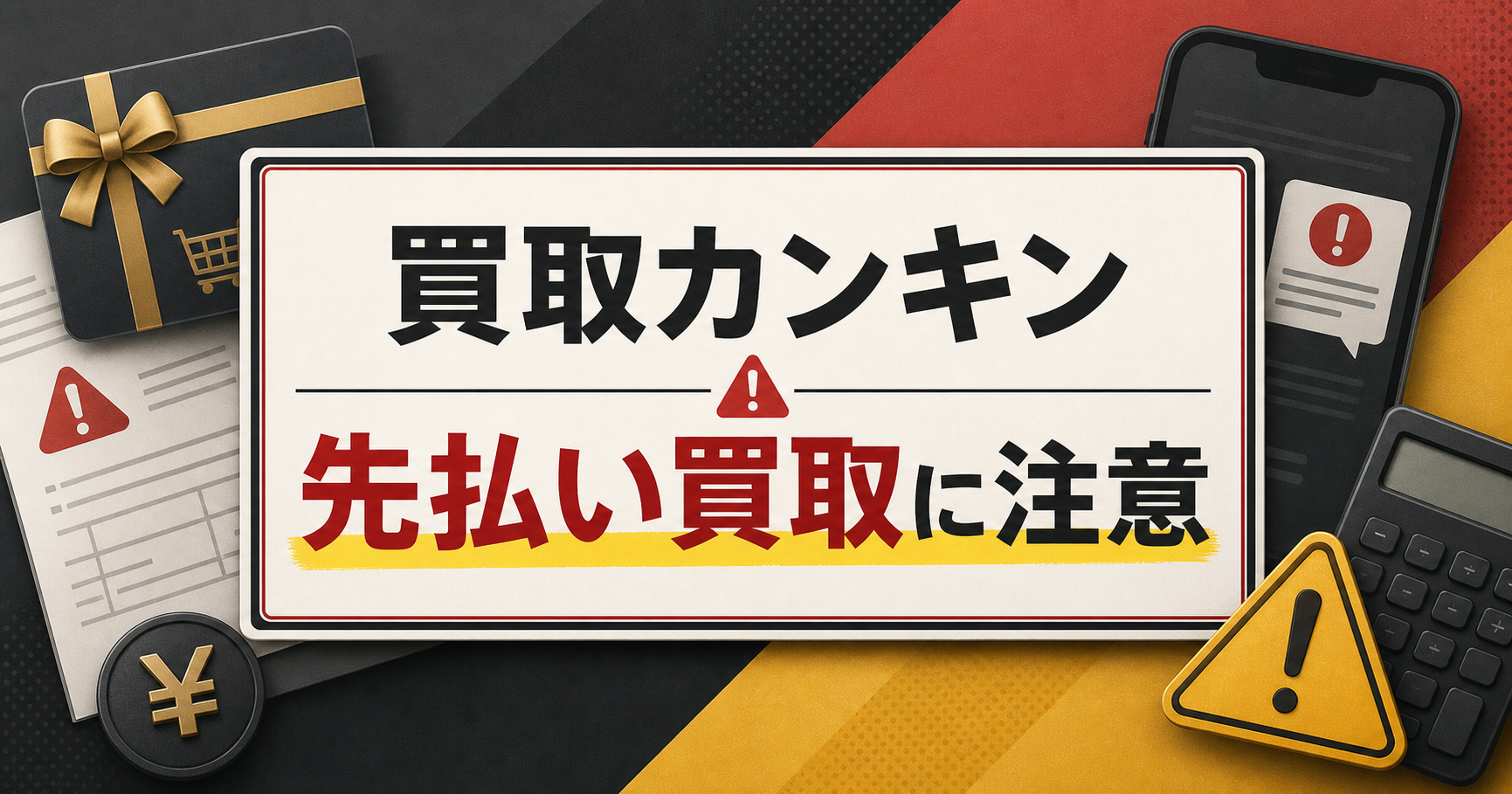 買取カンキン-KANKIN- 先払い買取に注意