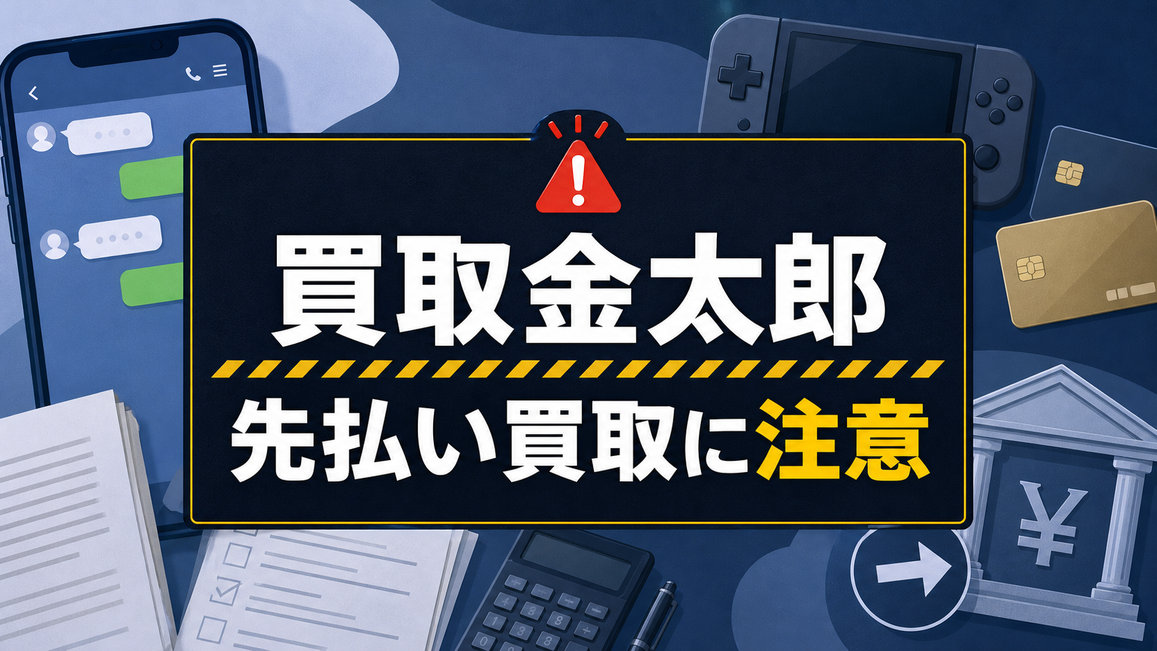 買取金太郎 先払い買取に注意