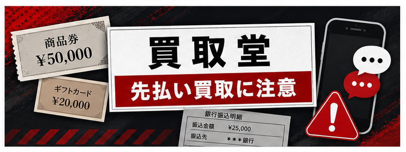 買取堂 先払い買取に注意