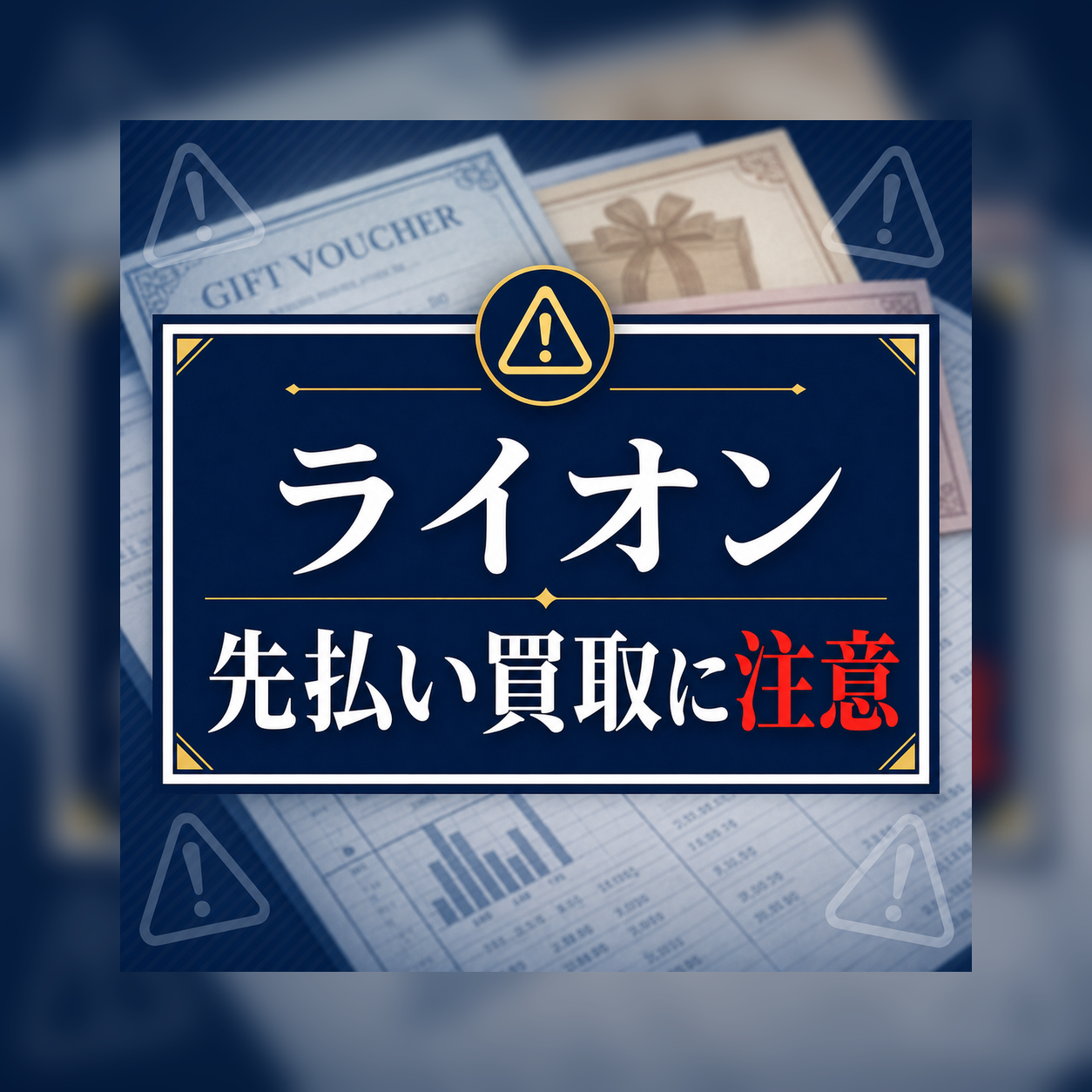 ライオン 先払い買取に注意