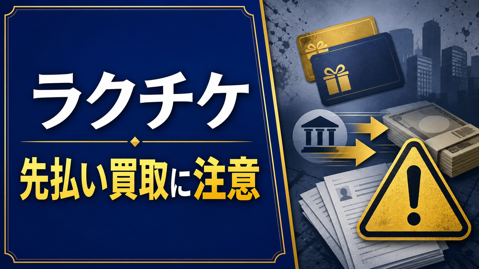 ラクチケ 先払い買取に注意