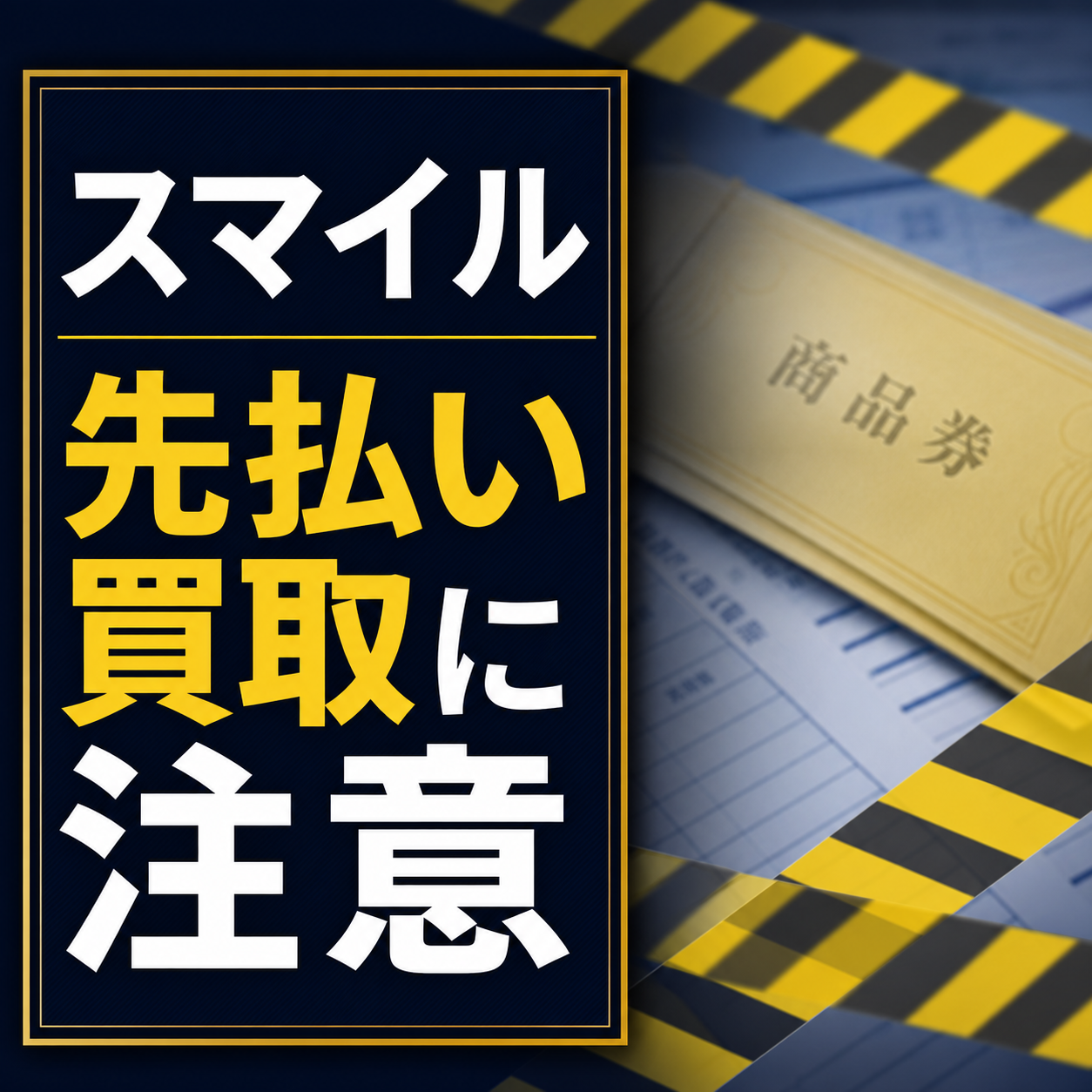 スマイル 先払い買取に注意