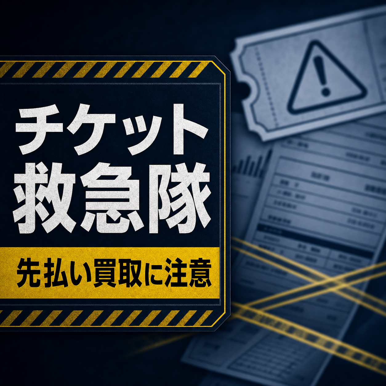 チケット救急隊 先払い買取に注意