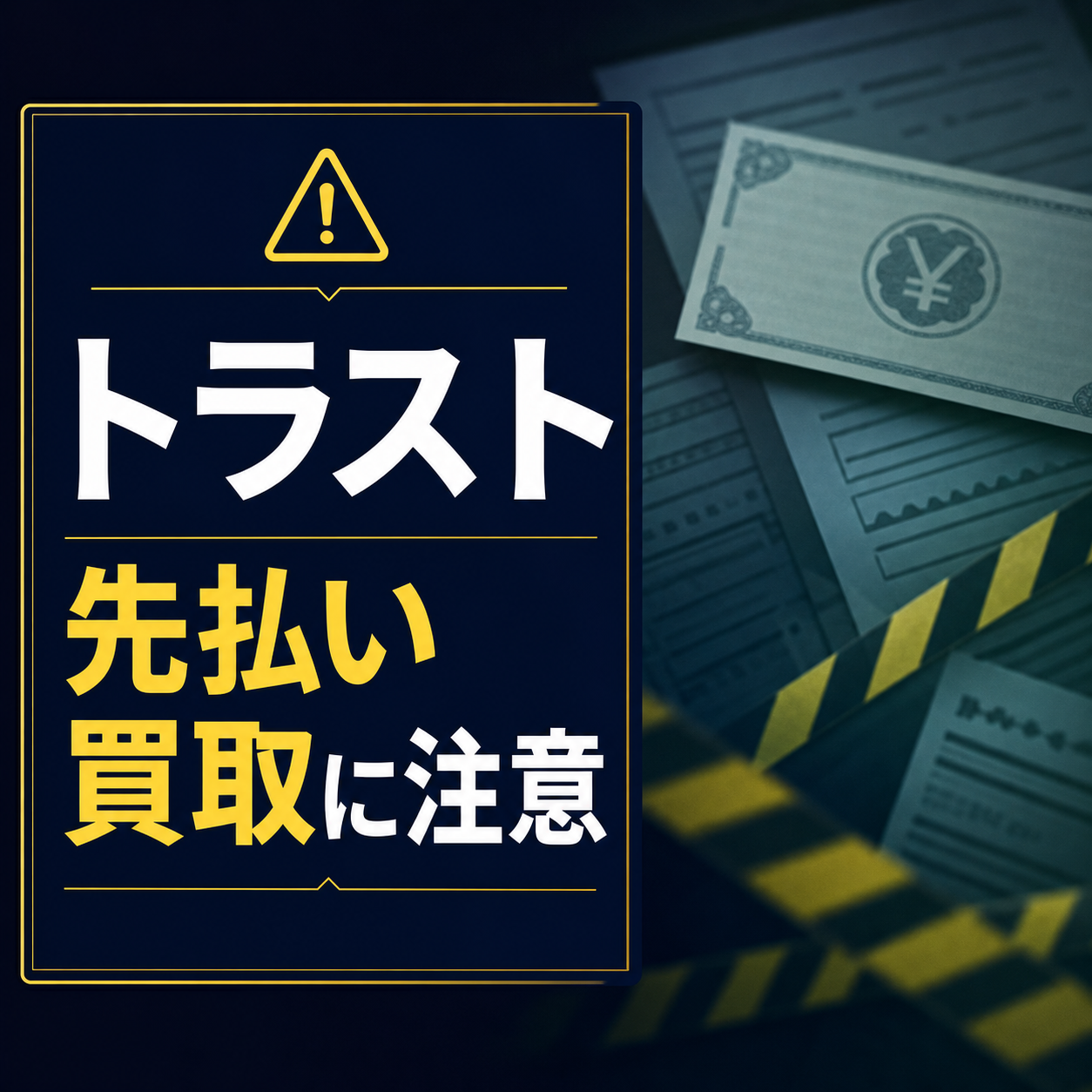 トラスト-TRUST- 先払い買取に注意