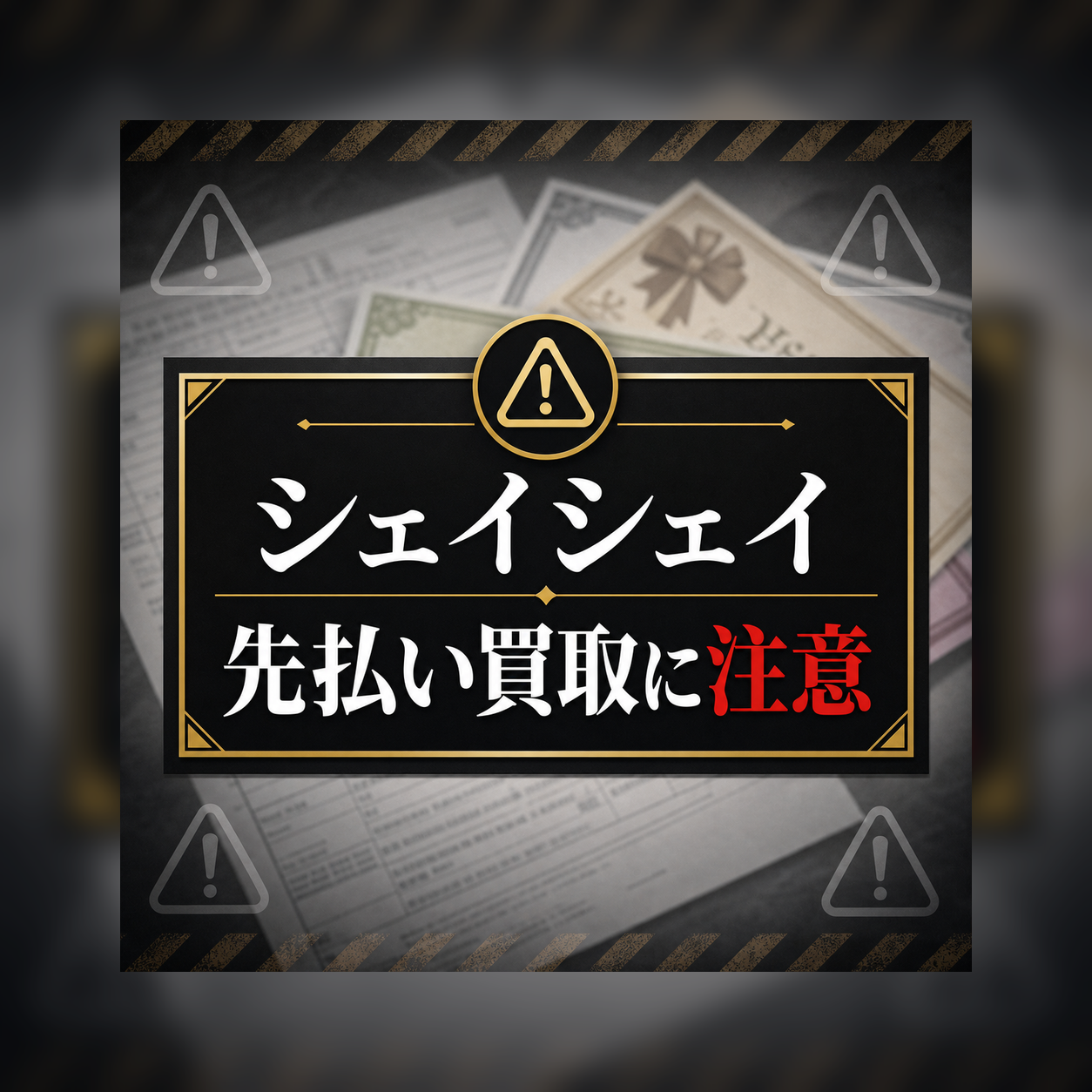 シェイシェイ 先払い買取に注意