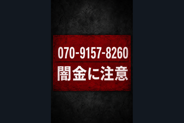 070-9157-8260 赤木 闇金に注意