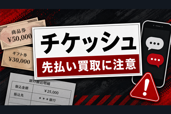チケッシュ-tickesh 先払い買取に注意