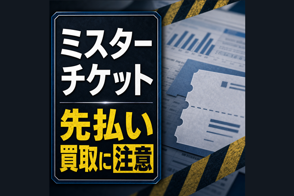 ミスターチケット 先払い買取に注意