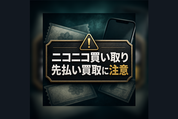 ニコニコ買い取り 先払い買取に注意