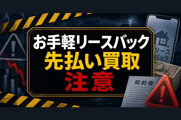 お手軽リースバック 先払い買取に注意