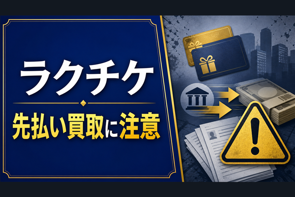 ラクチケ 先払い買取に注意