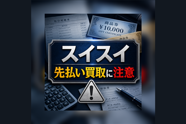 スイスイ 先払い買取に注意
