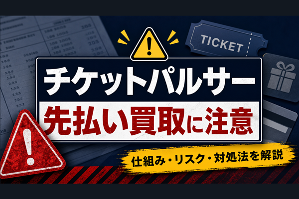 チケットパルサーの先払い買取に注意
