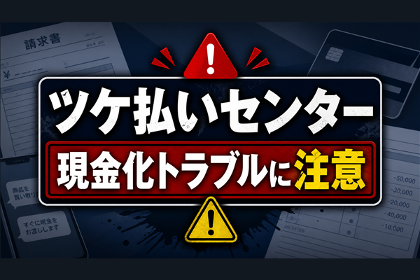 ツケ払いセンターの先払い買取に注意