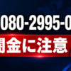 080-2995-0573 誠 闇金に注意