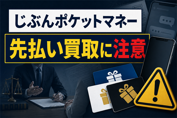 じぶんポケットマネー 先払い買取に注意