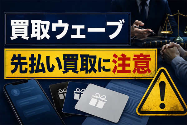 買取ウェーブ 先払い買取に注意