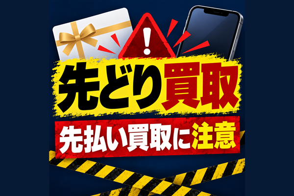 先どり買取 先払い買取に注意