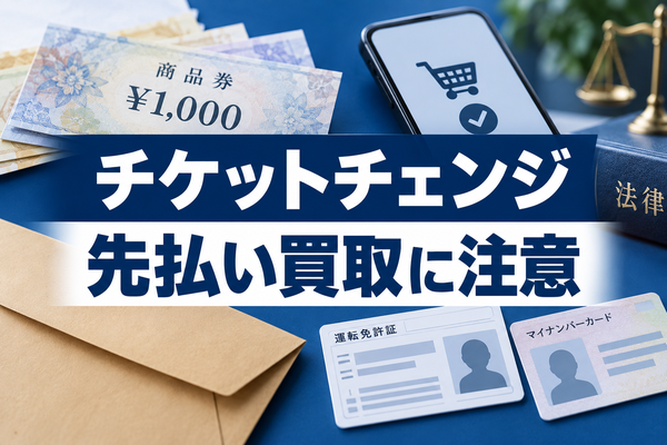 チケットチェンジ 先払い買取に注意